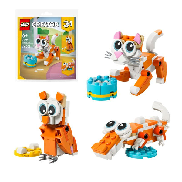 30714 LEGO® CREATOR 3in1 Orange Cat Recruitment Bag – New World