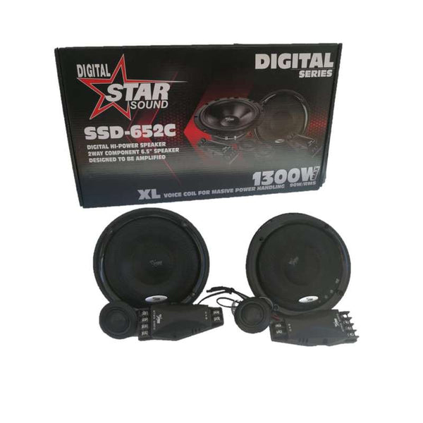 Starsound SSD-652C 2-way component 6.5'' 1300w speakers – New World