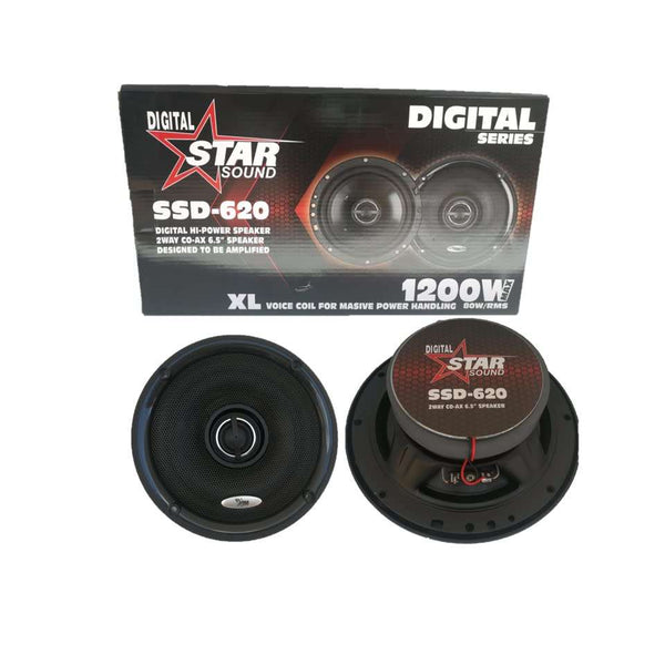 Starsound SSD-620 Digital Series 6.5″ 80Watt RMS 2-Way Coaxial