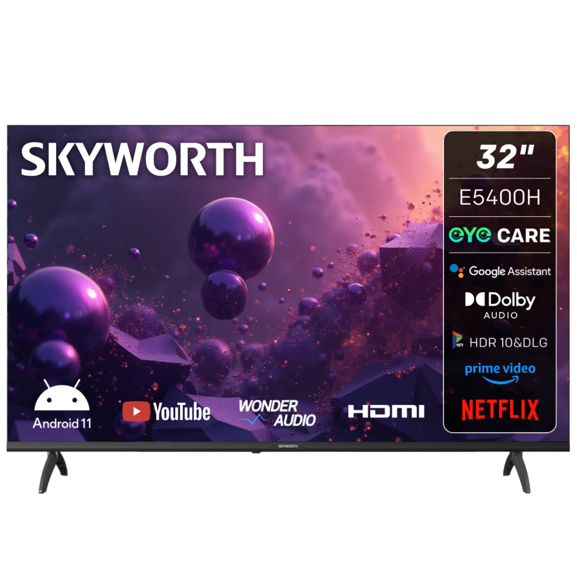 Skyworth 32E5400H HD Google LED TV - 32 Skyworth 32E5400H HD Google LED TV - 32