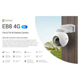 EZVIZ EB8 Pan & Tilt 4G Battery Security Camera