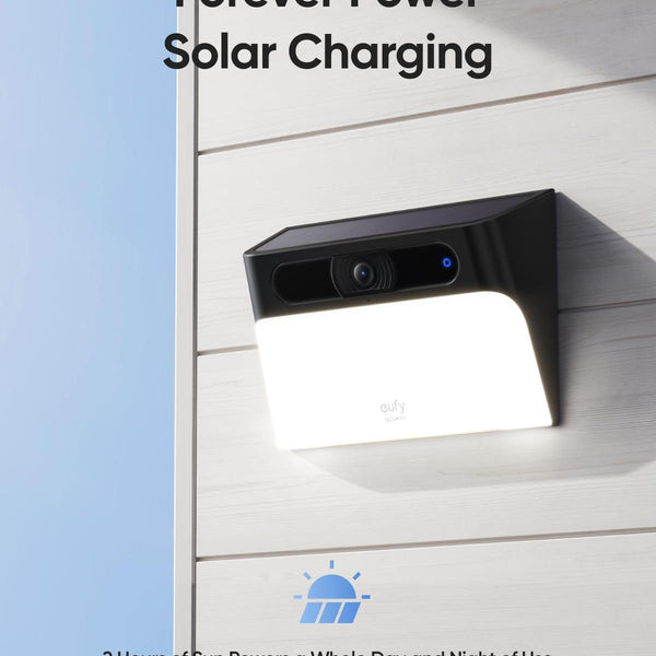 Eufy S120 Solar Wall Light Outdoor Wi-Fi Camera – New World