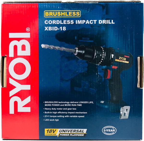 RYOBI Brushless Li-Ion Driver Drill 18 V XBID-18 – New World