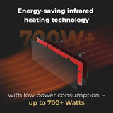 AENO AGH0002SSA Premium Eco Smart Heater 700W - Black