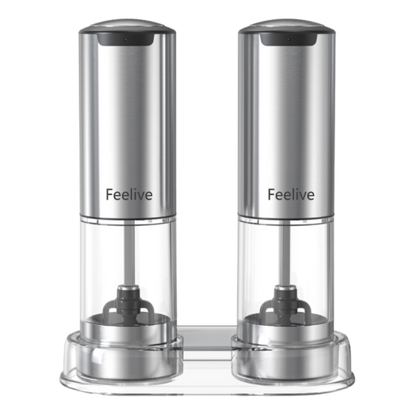 Feelive Salt & Pepper Grinder Set - Rechargeable – New World