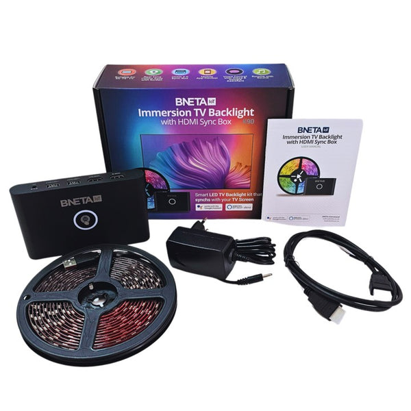 BNETA IoT Immersion TV Backlight with HDMI Sync Box K90 – New World