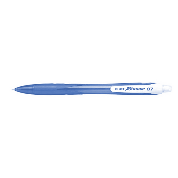 Pilot RexGrip Clutch Pencil 0.7mm Clear Blue Barrel – New World