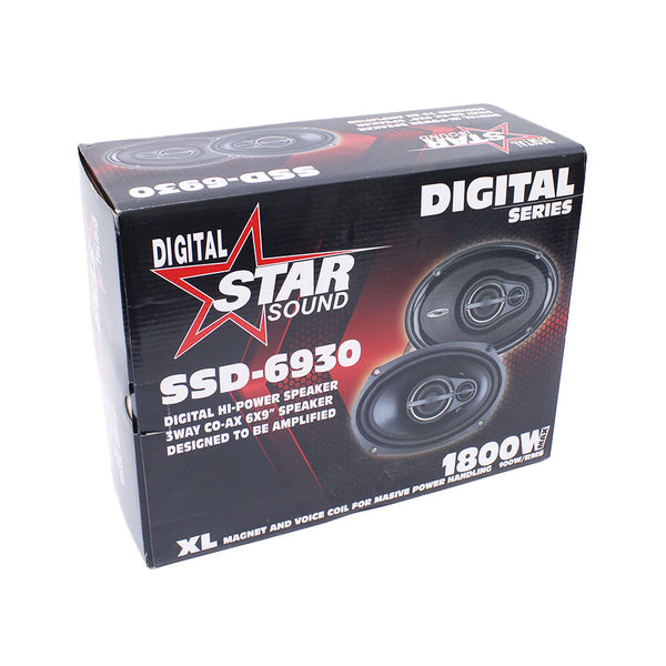 Starsound SSD-6930 Digital Series 6″x9″ 100Watt RMS 3-Way Coaxial