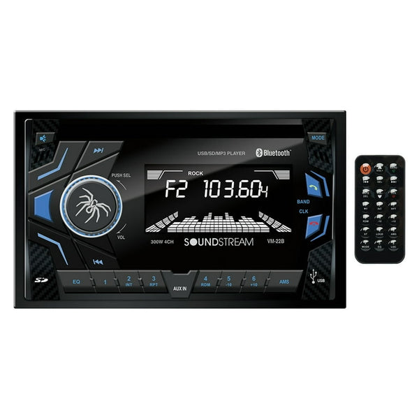 Soundstream VM-22B Double-DIN Digital Media Player w/ USB Playback