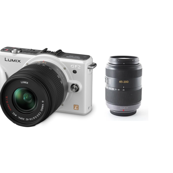 Panasonic　LUMIX GF2/14-42mm （訳アリ品） Panasonic LUMIX GF2 赤 14-42mmレンズ 訳あり - メルカリ