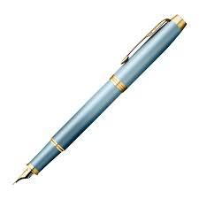Parker IM Writing Rituals vulpen | Rustgevend blauw Afwerking met Parker IM Writing Rituals vulpen | Rustgevend blauw Afwerking met