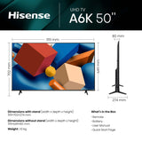 Hisense 50A6K UHD 4K TV - 50"