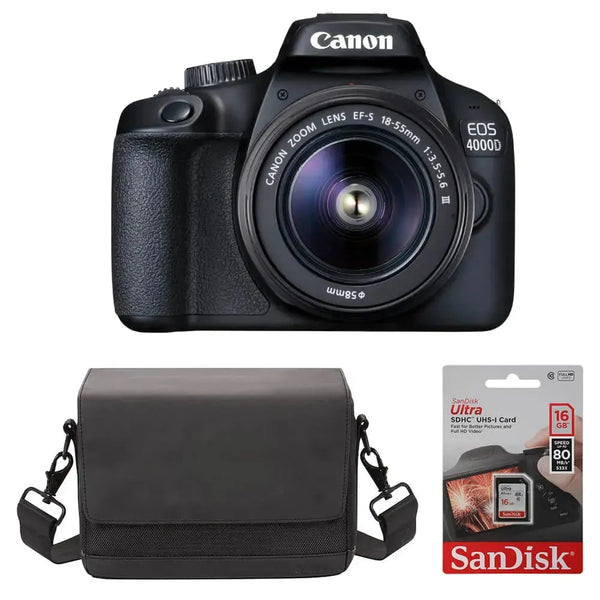 Canon EOS 4000D Starter Kit – New World
