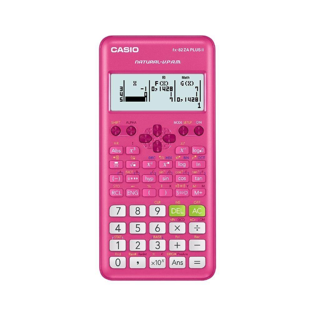 Casio FX-82ZA PLUS II Calculator Pink – New World