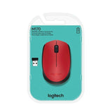 Logitech M171 Wireless Mouse - Red - New World