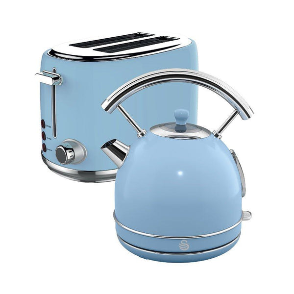 Blue kettle clearance and toaster set