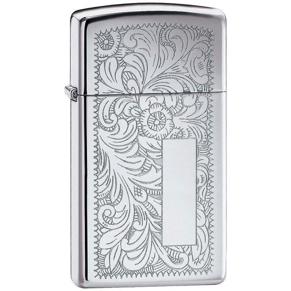 Zippo Chrome Slim Venetian – New World