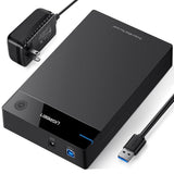 UGREEN 3.5″ SATA Hard Drive USB 3.0 Enclosure 5Gbps Black - US222-50422