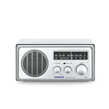 Sangean WR-1 AM / FM Clear Cabinet Radio - Silver