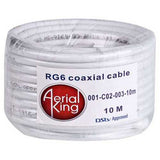 Aerial King C02-003-10M RG6 Cable White - 10M