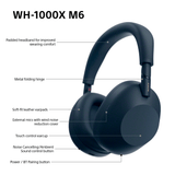 Sony WH-1000XM6 Wireless Noise Cancelling Headphones - Blue