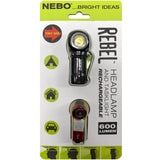 Nebo Rebel Rechargeable 600 Lumen Headlamp