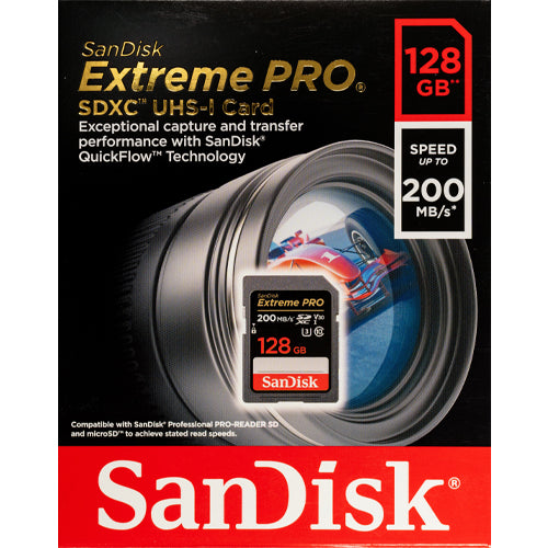 SanDisk Extreme Pro  SDXC 128GB - 200Mb/s
