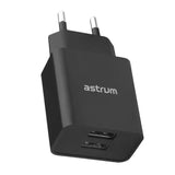 Astrum Pro Dual U24 12W 2.4A USB Wall Charger Black