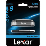 Lexar® Dual-Slot USB-A/C Reader - MEMLXRW310X