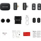 Hollyland LARK A1 Combo 2-Person Wireless Microphone System (2.4 GHz, Space Gray)