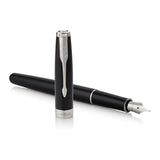 Parker Sonnet Fountain Pen Black Lacquer Chrome Trim - NS1931500