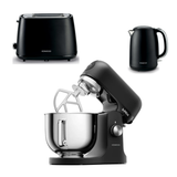 Kenwood KMX751ABK Kmix Stand Mixer + Kenwood TCM37.000BK 2 Slice Toaster +Kenwood ZJM37.000BK Cordless Kettle Black