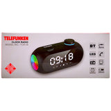 TELEFUNKEN TCR-18 Clock Radio W/BT SD Card