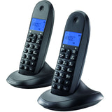 Motorola C1002LB+ Duo Cordless Phone - Black