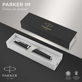 Parker IM Rollerball Pen Black Chrome Trim - NS2141658