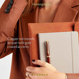 Waterman Hemisphere Metallic Copper with Gold Trim Ballpoint Pen - 2217950