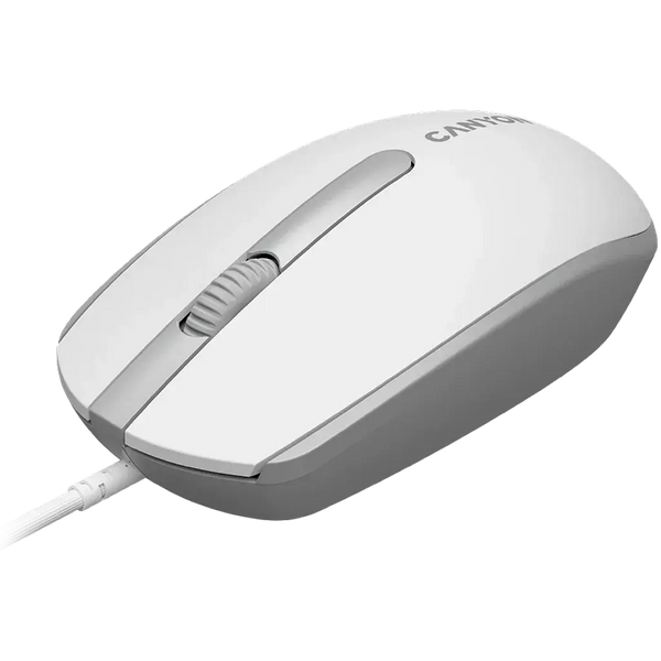 Canyon CM-10WG Wired Mouse Black White Grey – New World