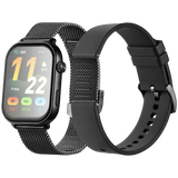 Volkano Trinity Series Smartwatch with Metal Mesh Strap – Black