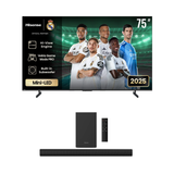 Hisense 75U7Q Mini LED Gaming TV - 75" + Hisense HS1800 2.1ch Soundbar