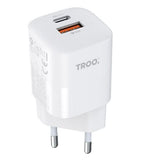 TROO Certified PD 33W Fast Charge Dual Type-C & USB Power Adapter - PD5006