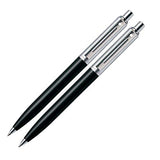 Sheaffer Sentinel Ballpoint Pen & Pencil Set Black Nickel Trim - E93211151