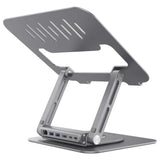 Adam Elements CASA HUB Stand Pro USB-C 6-in-1 Laptop Stand Hub - Space Grey
