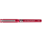 Pilot V5 Hi-Tecpoint Liquid Ink Rollerball FINE Tip - Red Ink