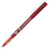 Pilot V7 Hi-Tecpoint Liquid Ink Rollerball FINE Tip - Red Ink