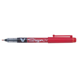 Pilot V-Sign Pen Liquid ink Marker - Red