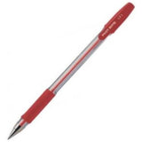 Pilot BPS Grip Ballpoint Pen Fine - Red Ink