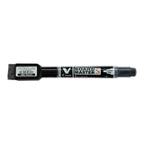 PILOT V Board Master Slim Extra Fine Whiteboard Marker with Eraser and Magnet - BLACK