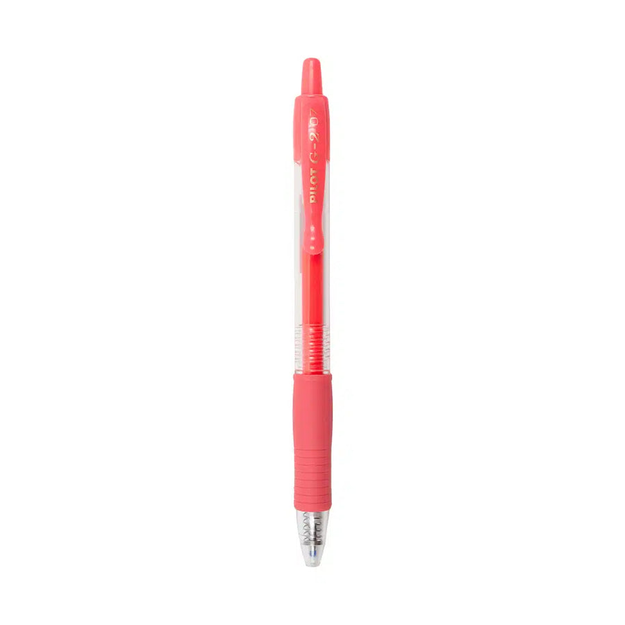 Pilot G2 Retractable Gel Ink Pen Fine 0.7mm - Neon Apricot Orange