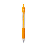 Pilot G2 Retractable Gel Ink Pen Fine 0.7mm - Neon Apricot Orange