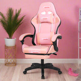 Deli E4949 Ganer Gaming Chair - Pink